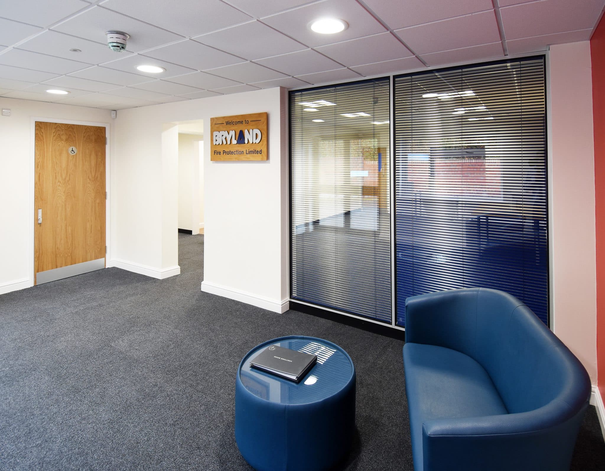 Office Partition Waiting Room at Bryland Fire Protection