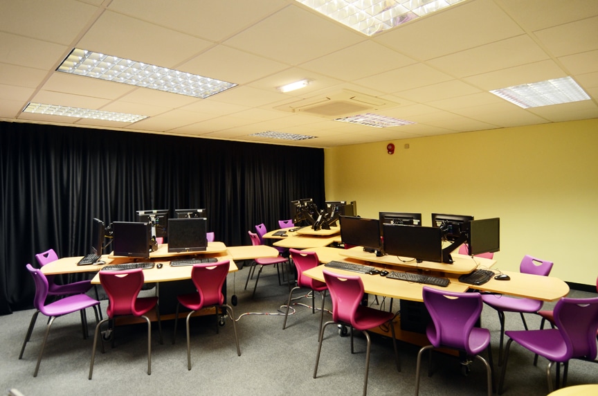 Computing Room at Hodge Hill Girls School