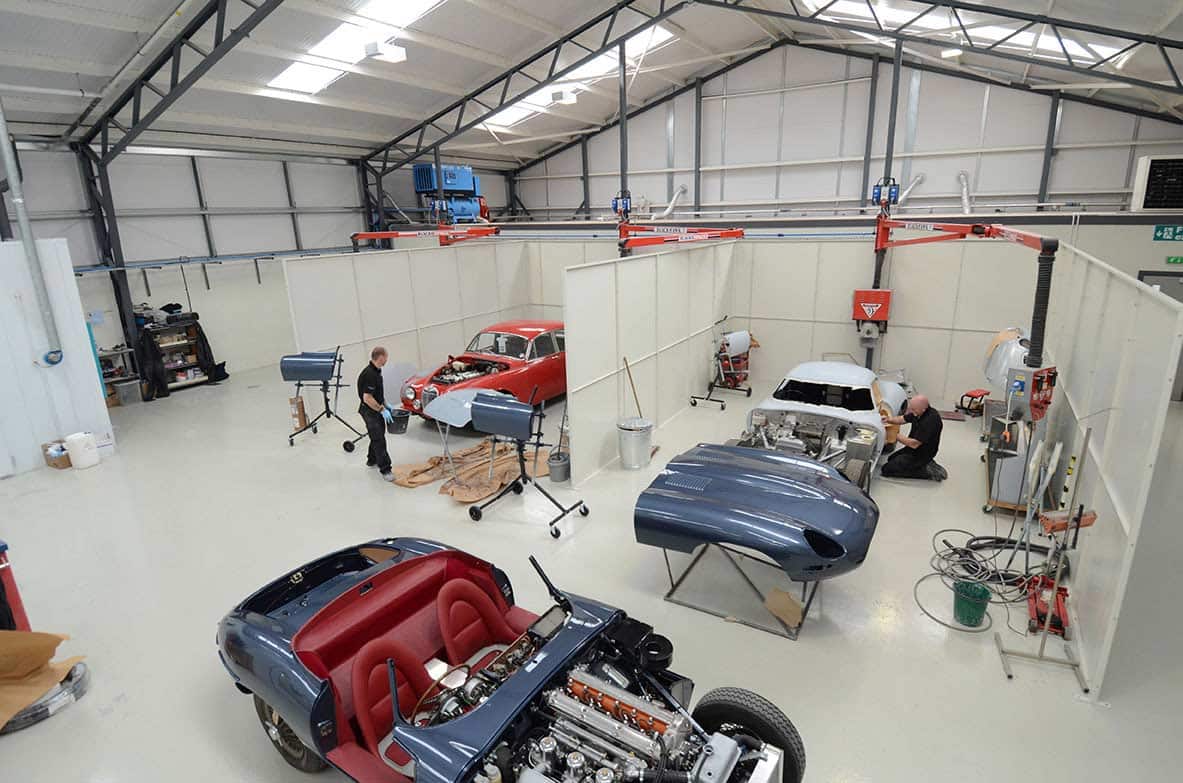 Industrial Partitioned Working Areas at Classic Motor Cars Ltd