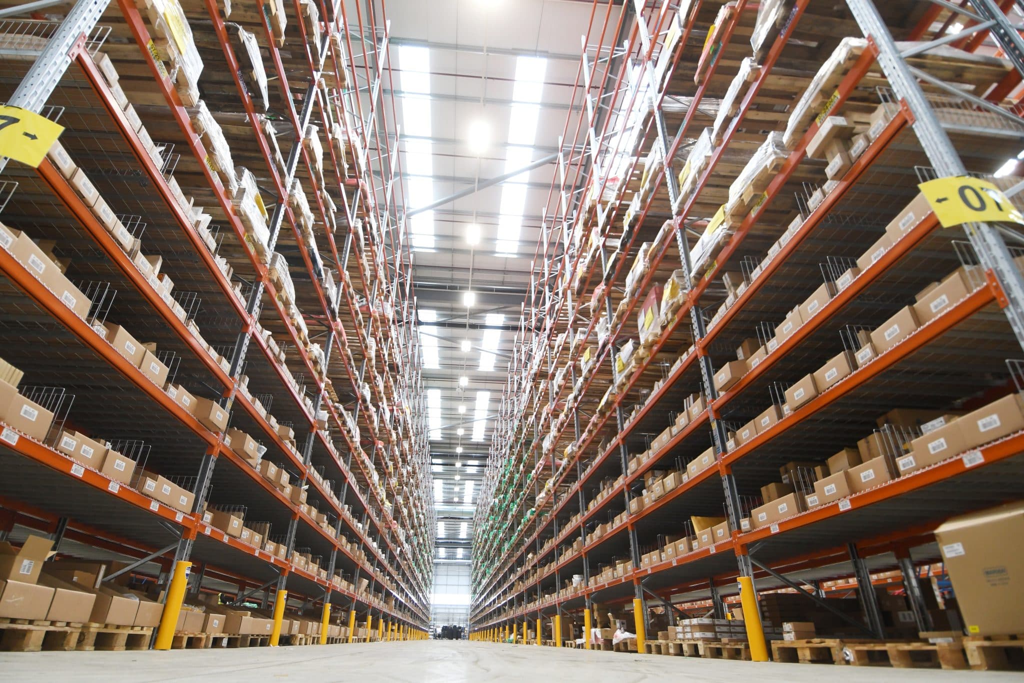 A warehouse ready for a racking inspection