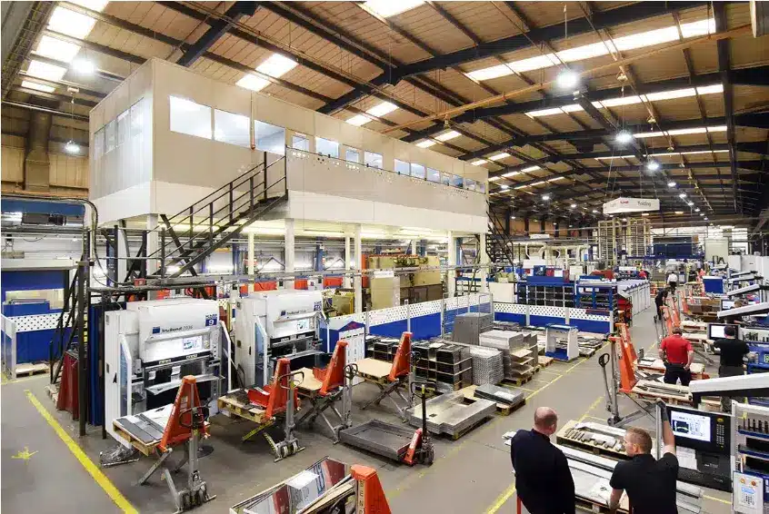 Warehouse mezzanine floors in factory