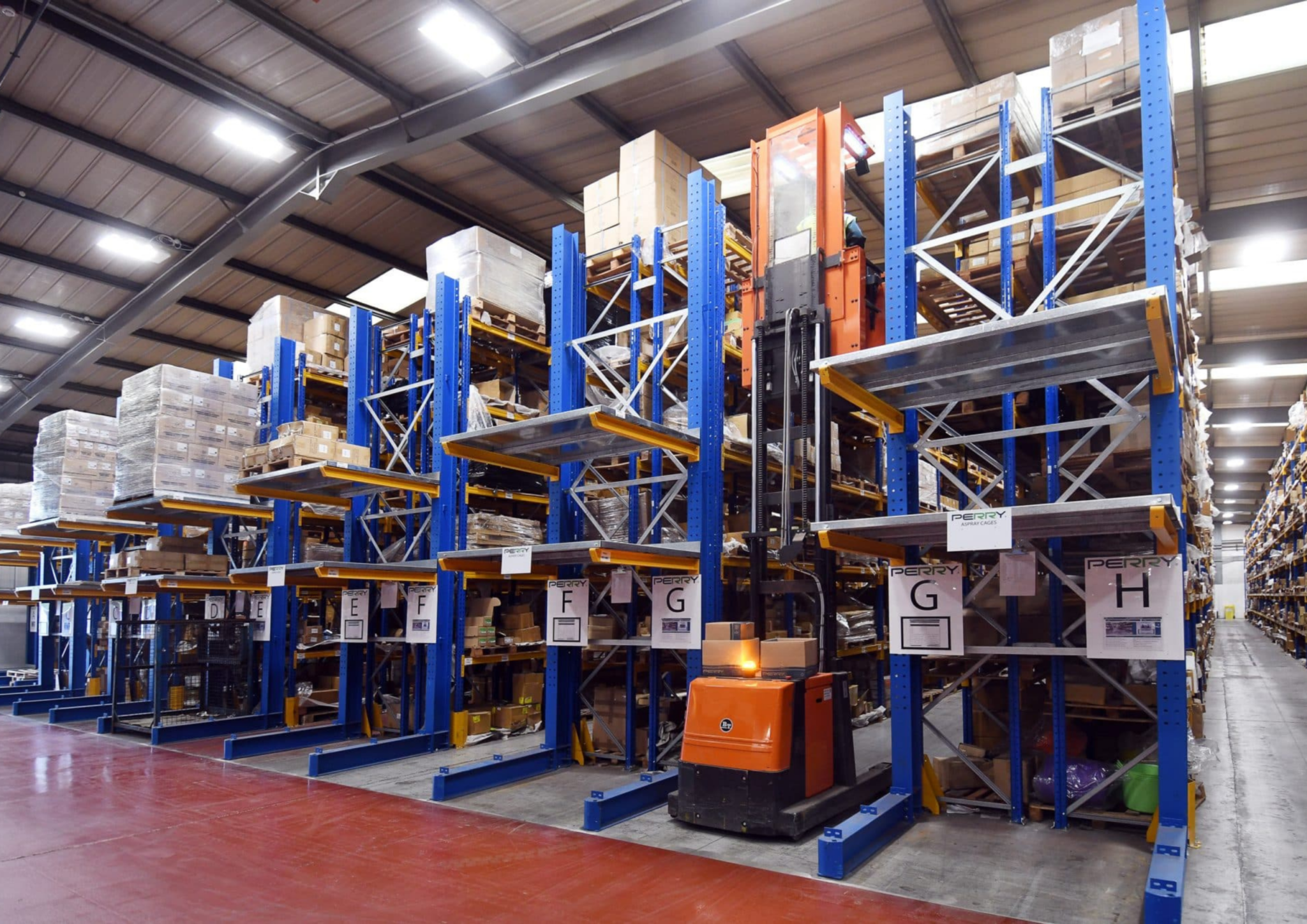 cantilever-racking-suppliers-birmingham A cantilever racking system in Birmingham installed by Teepee Materials Handling